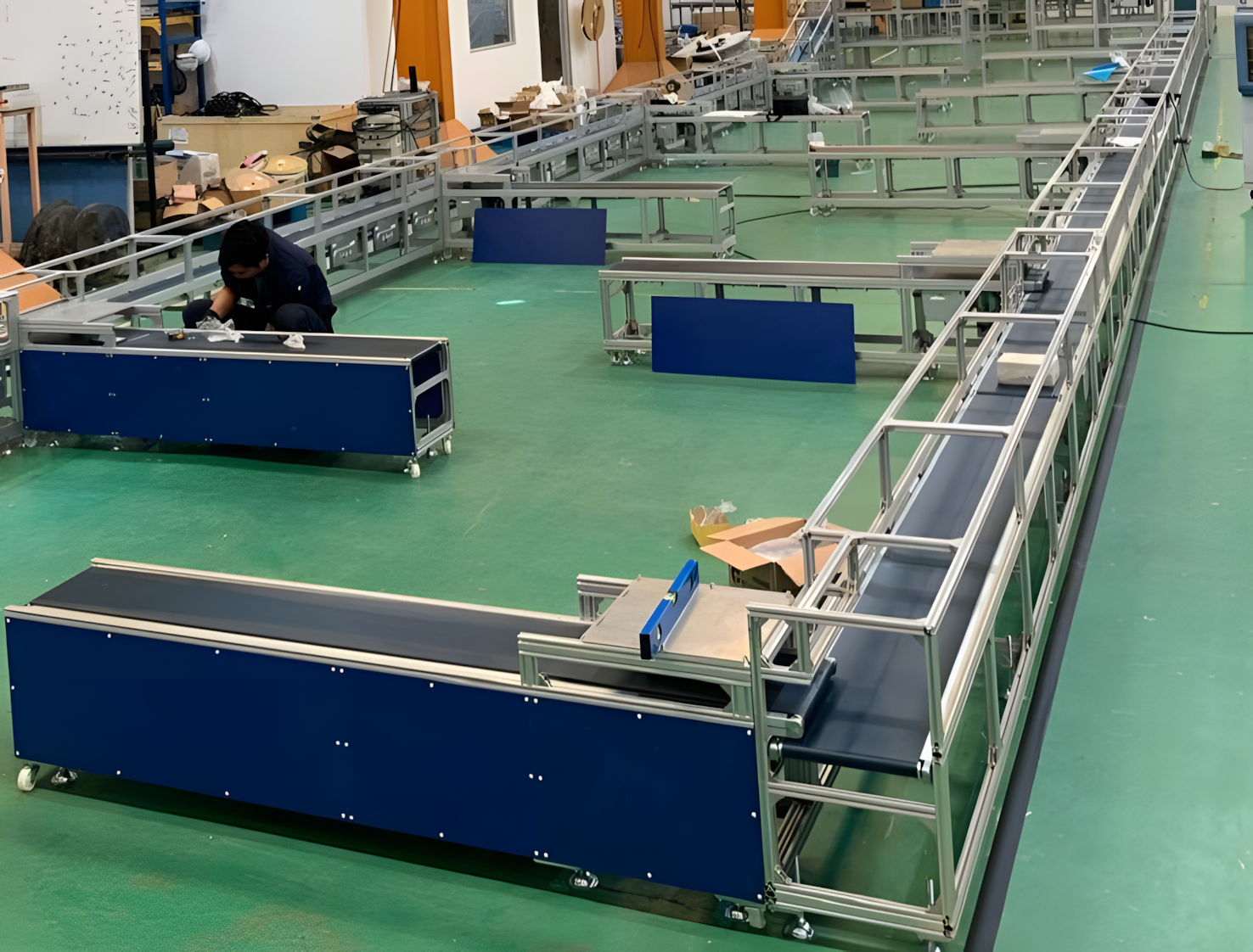 Automated Conveyor System Front View